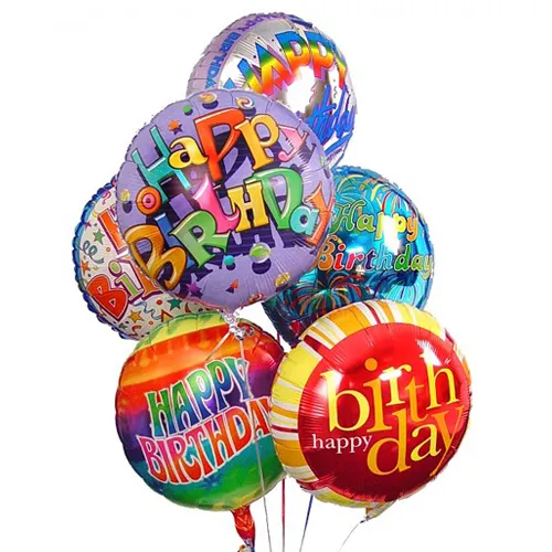 6 Birthday Balloons